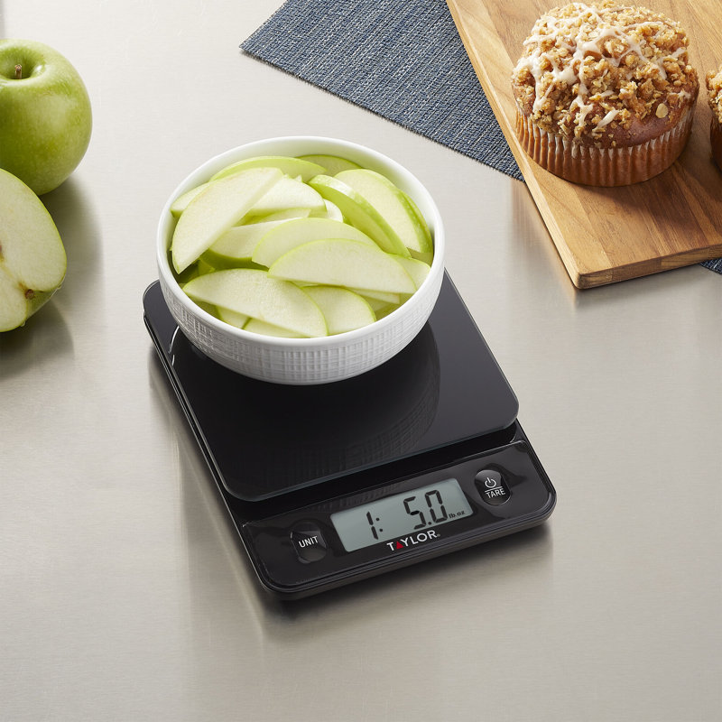 Kitchen Gadgets Taylor Glass Top Food Scale With Touch Control Buttons ...
