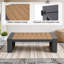 Table basse d'extérieur en aluminium