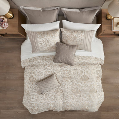 Ensemble d'édredon 12 pièces avec draps kaki