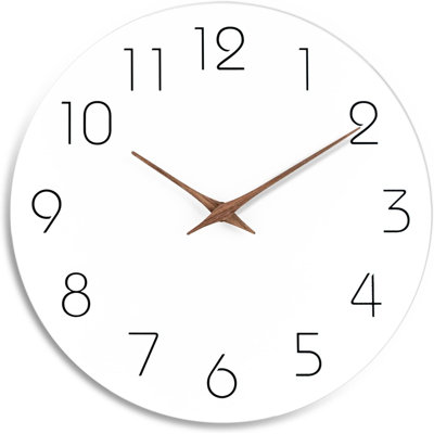 Solid + Manufactured Wood Wall Clock