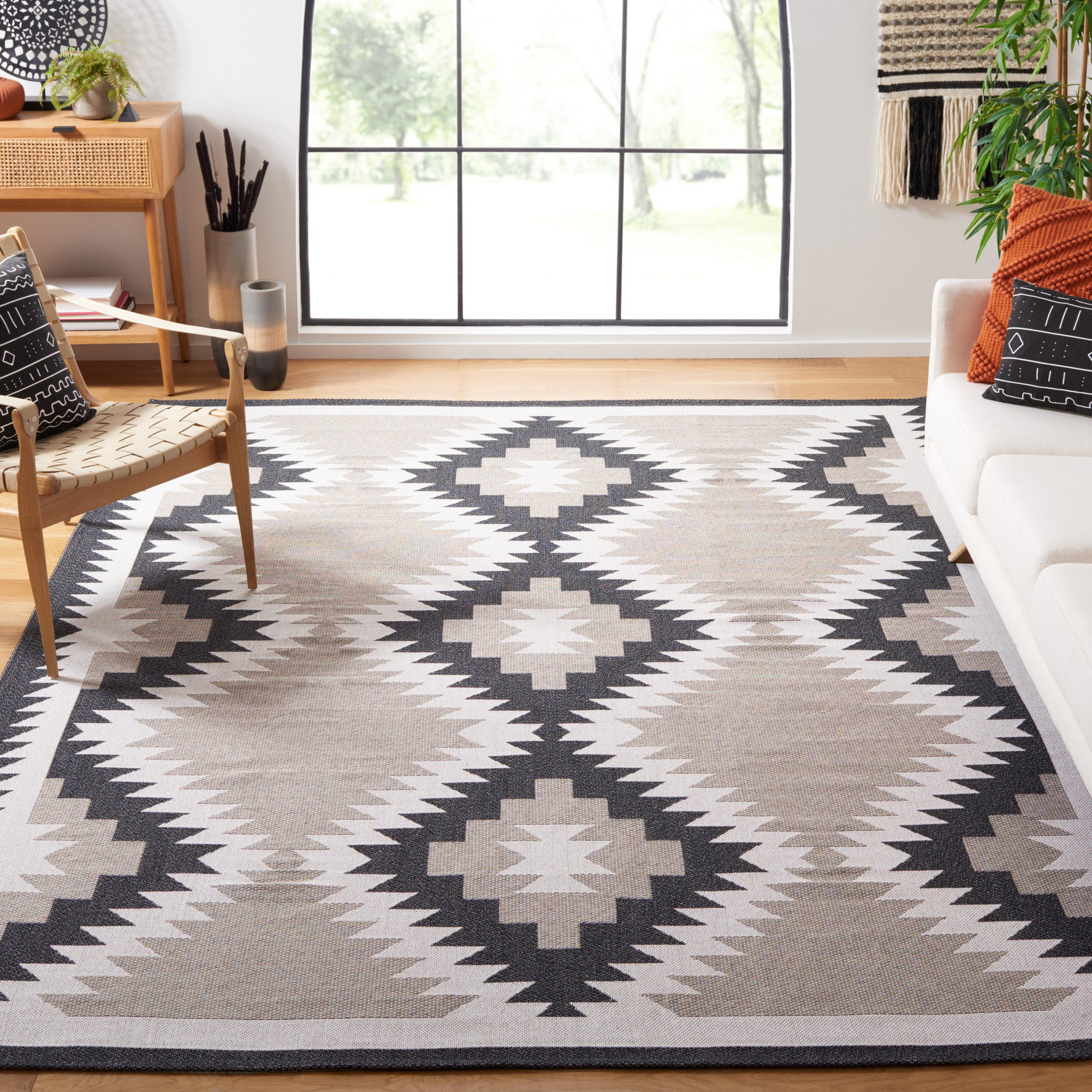 Southwestern Handmade Flatweave Ivory Area Rug Langley Street Rug Size: Rectangle 8' x 10