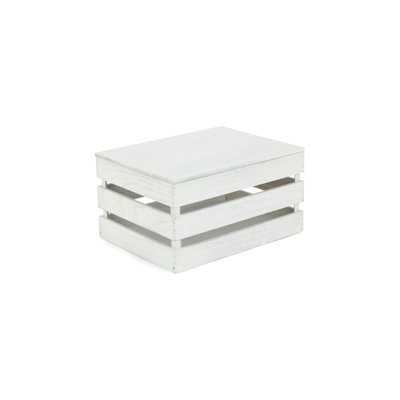 Slatted Wooden Storage Box