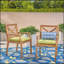 Chaise de salle à manger Perla, 2 pièces avec 2 coussins verts, pour cour, bord de piscine, jardin-1582231152