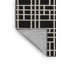 Tapis gris en treillis lavable à la machine-974422447