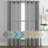 Hywell Soft Linen Plaid Semi-Sheer Grommet Curtain Panels-429486296-429486272