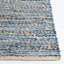 Tapis naturel / bleu en denim de coton / jute tissé à la main de 0,4 po Arria-22809245