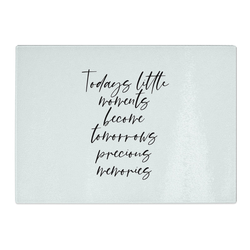 Todays Little Moments Chopping Board, 28.5cm W x 39cm L