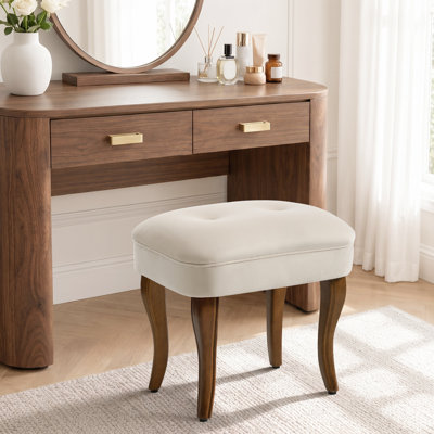 Chaise de coiffeuse en bois massif