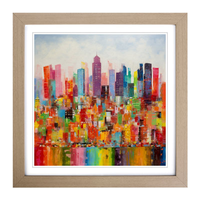 City Of New York Color - Framed Print