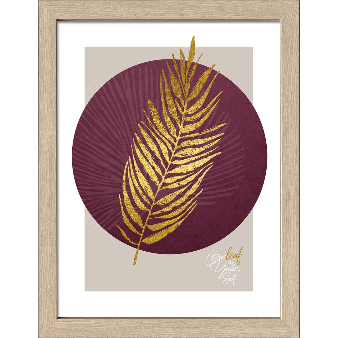 Gerahmtes Poster Golden Leaf II