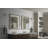 Delta Rectangular Standard Flush Mount Framed Glass Bathroom/Vanity Mirror-70088070