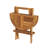 ARB Teak Outdoor Round Teak Solid Wood Foldable Outdoor Side Table , 20 " W 20 " D