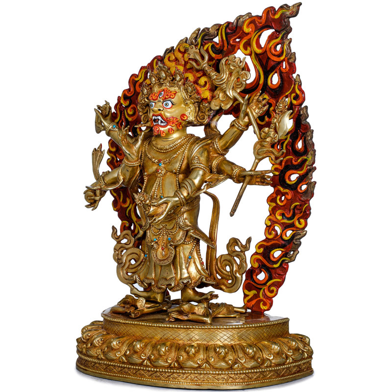 Superbe Mahakala à six bras