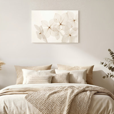 «Gallery Wrap», art mural sur toile pour le salon, la chambre à coucher, le bureau ou le vestibule - décoration murale décorative avec motif floral