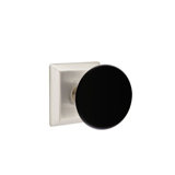 Privacy (Bed & Bath) Ebony Knob with Quincy Rose