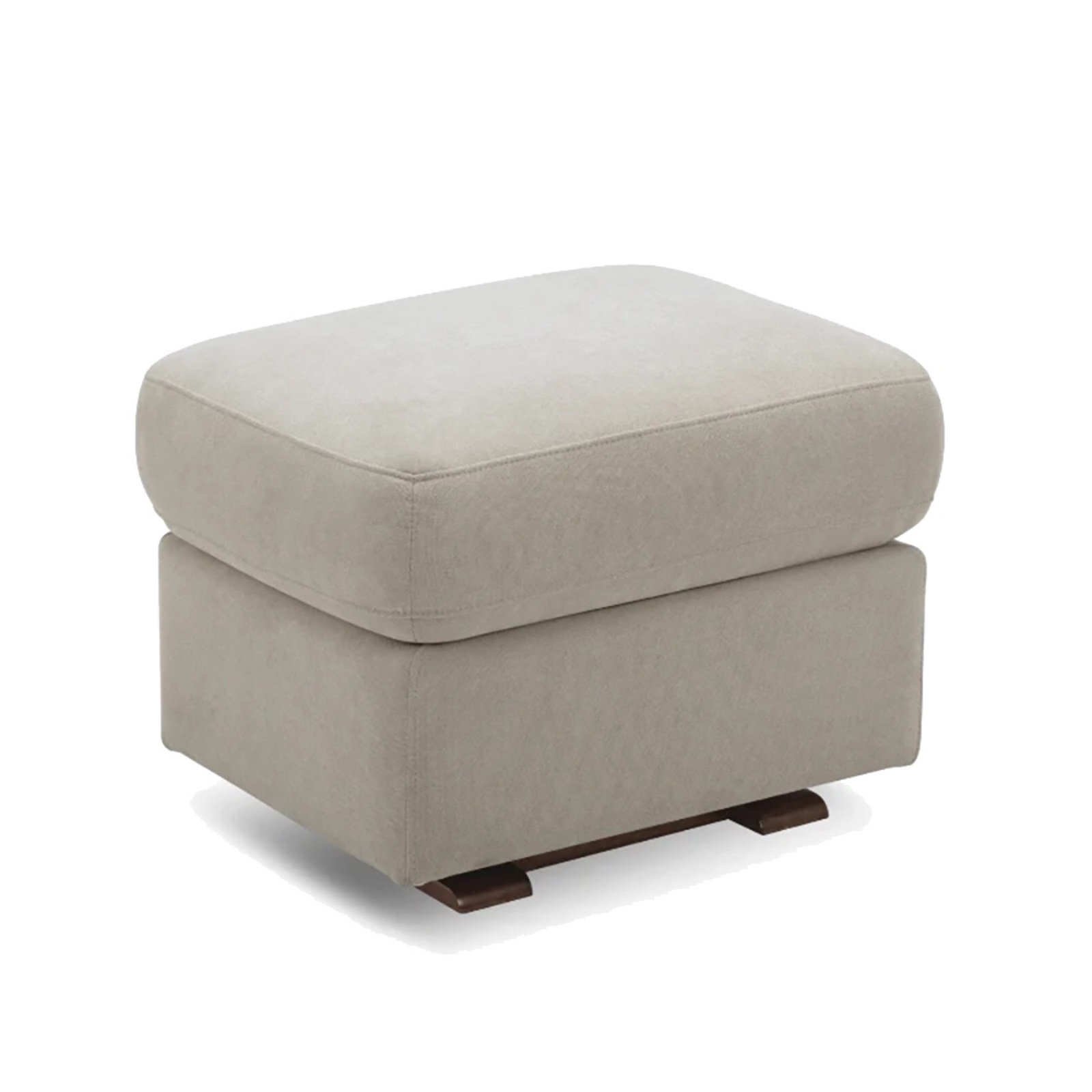 Nurture The Glider Plus 20" Ottoman, Ivory Cotton Blen