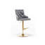Tabouret de bar pivotant réglable avec base (sans la table)-2124625655