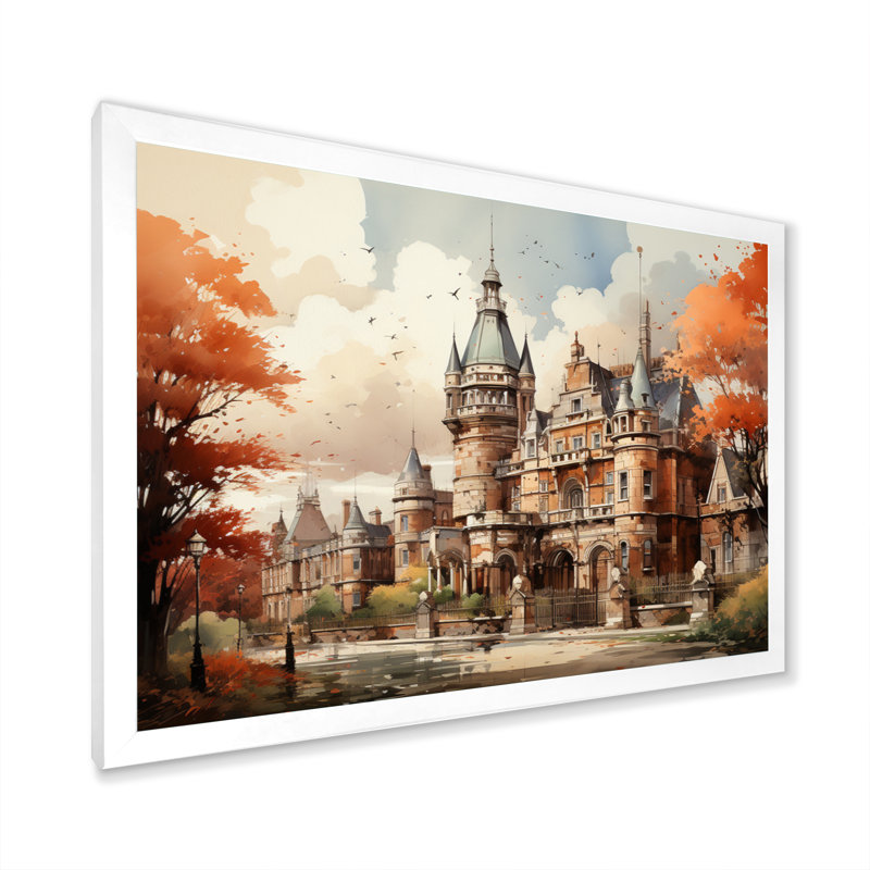 Irlande Dublin Castle Extremely I, Cadre simple blanc, H 30 po x l 40 po x P 1,5 po