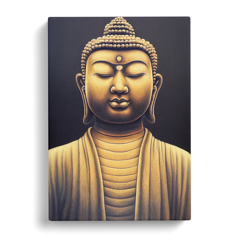 Buddha Chalk - Wrapped Canvas, 50cm H x 35cm W x 3cm D