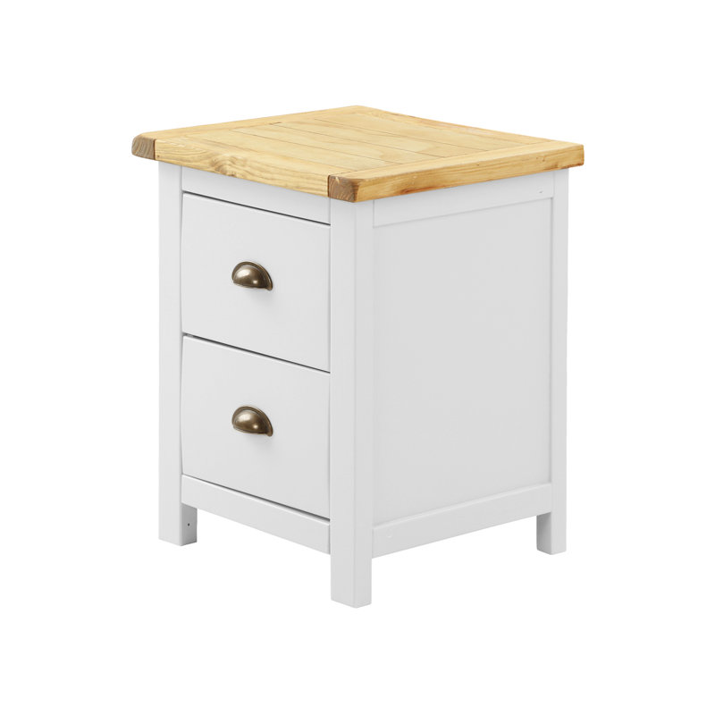Carrizal 45cm W Solid + Manufactured Wood Bedside Table