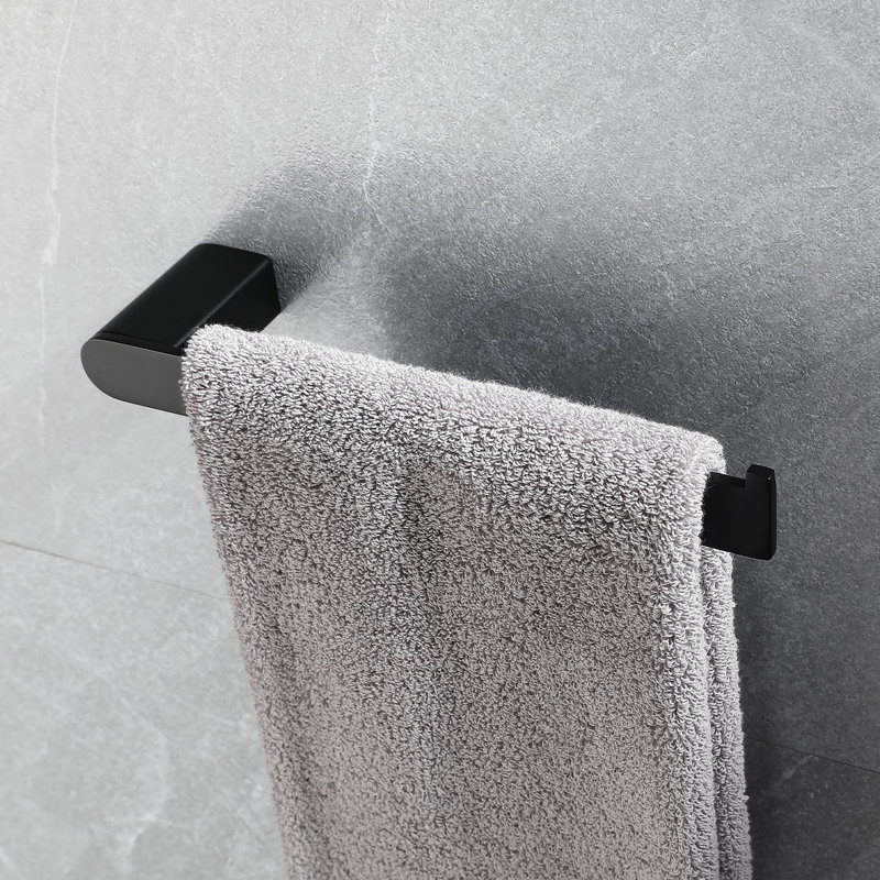 5 Bathroom Hardware, 304 Material, Matte Black Finish, Rust- & , Easy Installation For Bathroom, Kitchen, Living Area Fixture Kit, Black, Rust-, To Tarnish, Modern Room Appliances