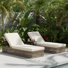 Jose Patio 3-Piece Weave Rope Chaise Lounge & Side Table Set With Adjustable Backrest & Cushions
