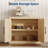 Farmhouse Modern Sideboard Buffet Cabinet with 2- or 4-Doors, Wood Storage Console, Multi-Functional Coffee Bar