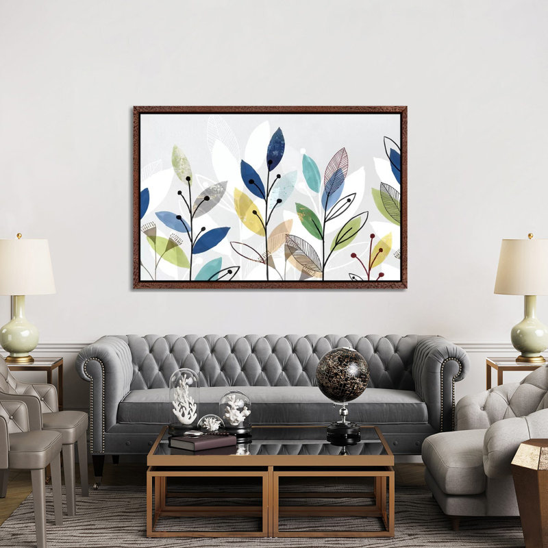 Morning Glory I by Isabelle Z - Print on Canvas, 152.5 cm H x 101.5 cm W, Classic Brown Wood Framed