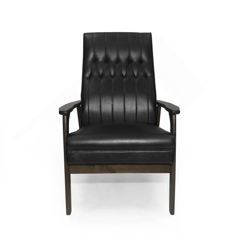 Chaise d'appoint rembourrée Mid-Century