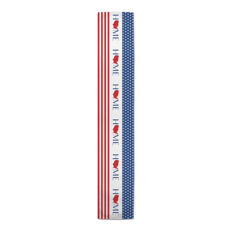 Rectangle Independence Day Polyester Table Runner, 90" x 16"