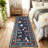 Area Rugs Modern Non-Slip Washable Rug Mark Resistant,Floral Farmhouse Carpet,Non-Shedding for Living Room Bedroom-902021334-902021337