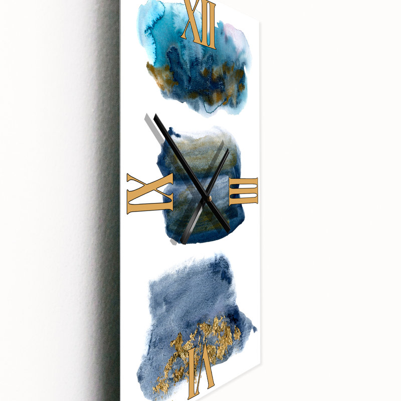 Horloge murale Aquatic Abstracts Clouds, Grand