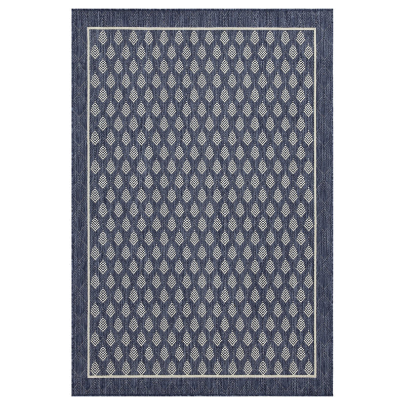 Tapis Sunshine Gchar2007 - 7 pi 10 po X 10 pi 3 po Bleu, polypropylène, pour les endroits très passants Bleu Gchar2007, polypropylène, et taches