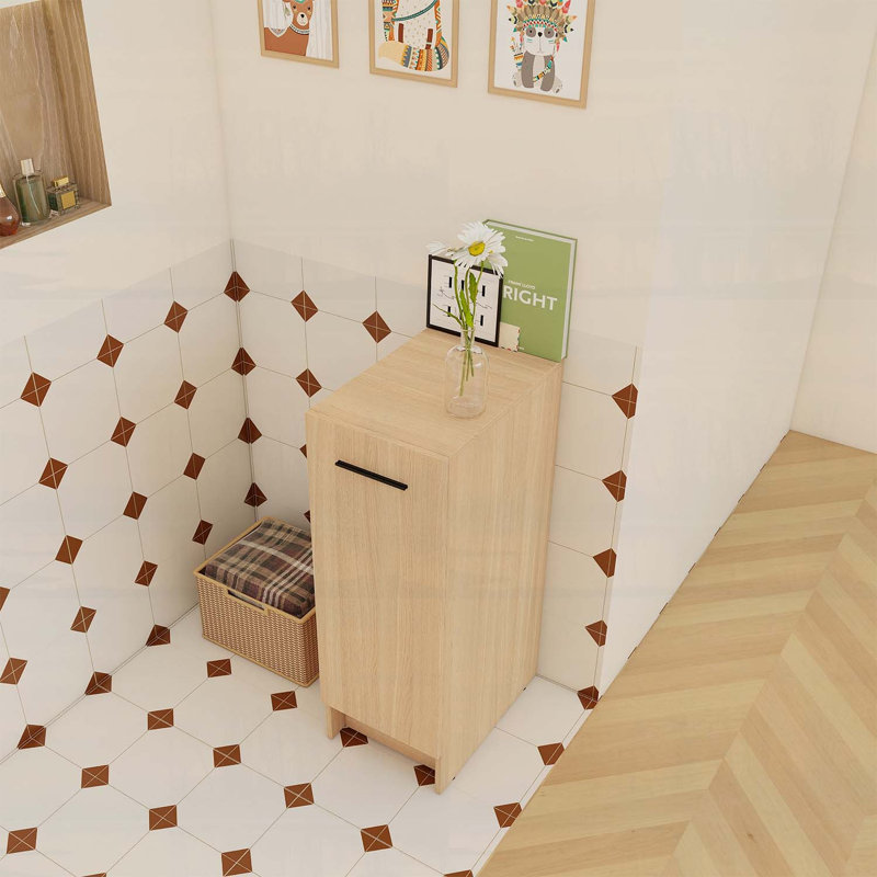 Armoire de rangement mince, porte simple, organisateur étroit pour économiser de l'espace