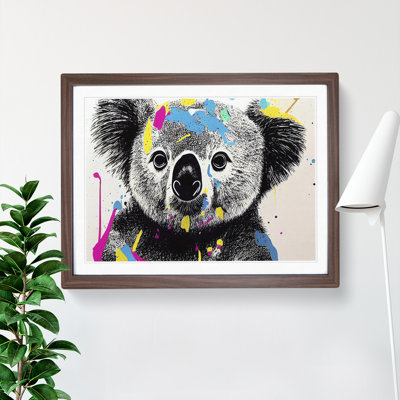 Koala Bear Splash Vol.1 Abstract - Single Picture Frame Print