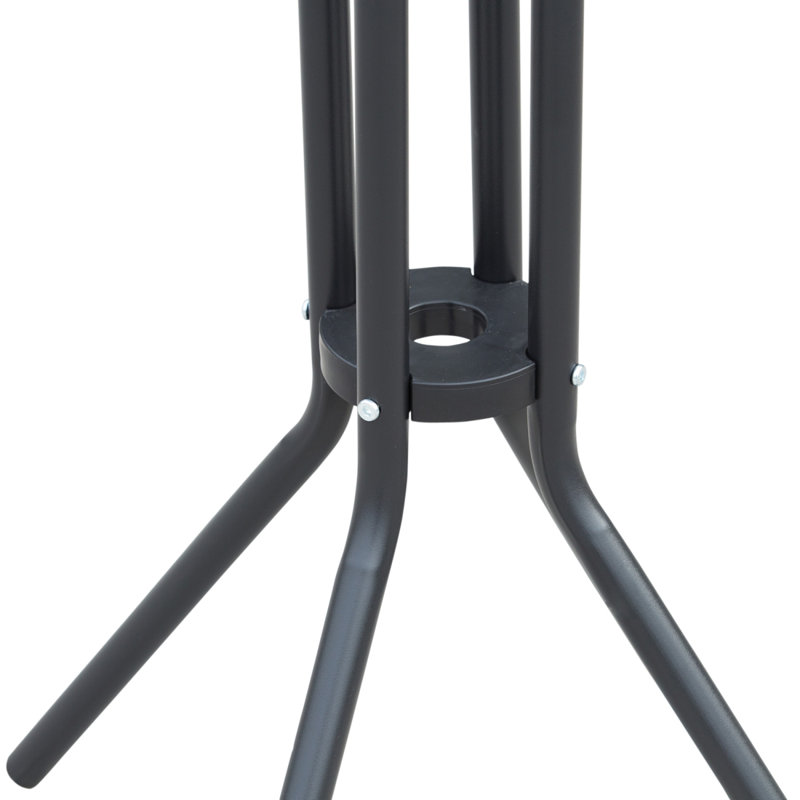 3 Piece Bar Height Outdoor Bistro Set For 2, Round Patio Pub Table 2 Bar Chairs With Comfortable Design & Strong Build