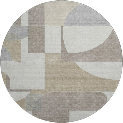 Premium Machine Washable Mehara AMF1692 Mid Century Rug