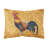 Rooster Outdoor Reversible Throw Pillow