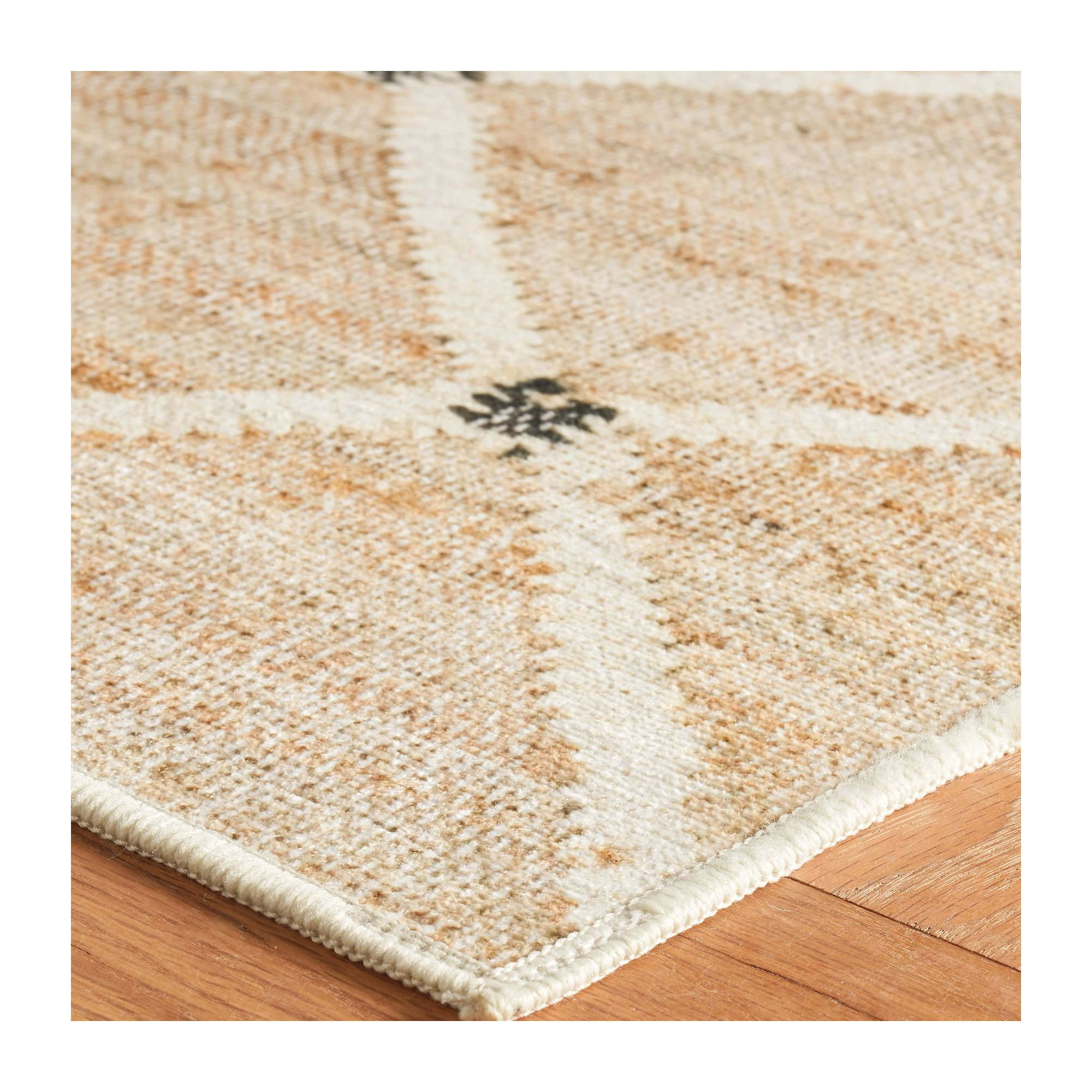 Kali Natural Machine Washable Rug, Rectangle 3' x 5'