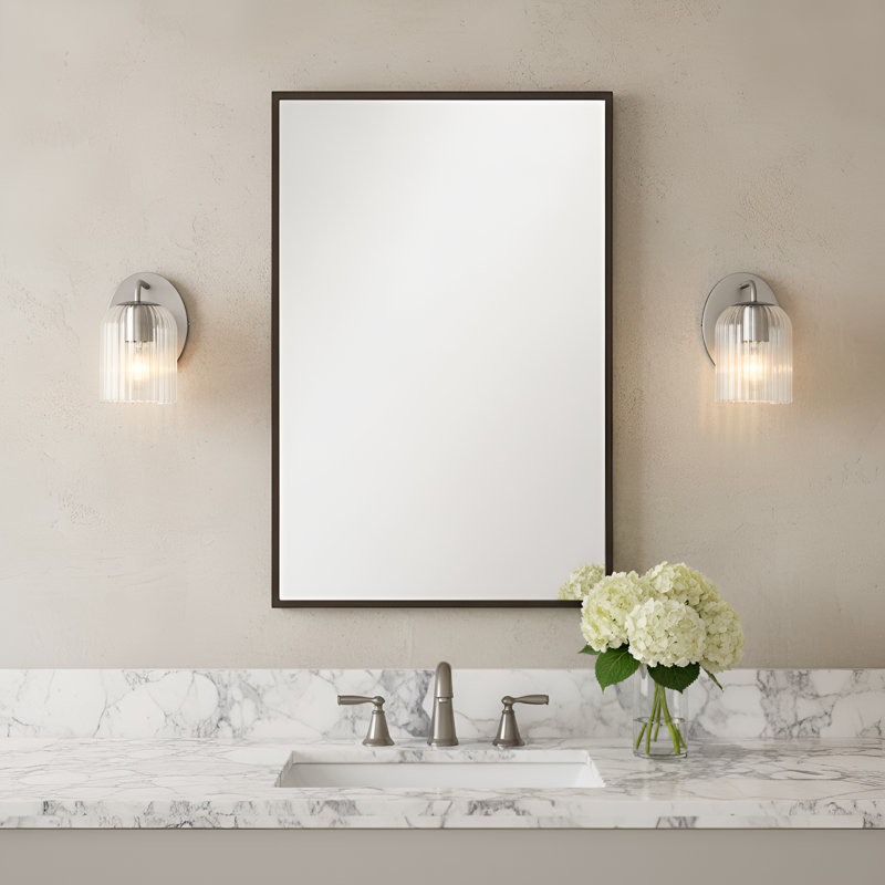 Eisele Small Sconce from Generation Lighting , 1 Light, Brushed Nickel, 8.375" H x 5" W x 6" D