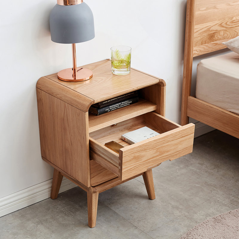 Armoire de chevet en bois massif Pure