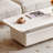 Cream style solid wood end table