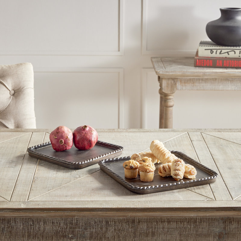 Solid Wood Decorative Tray, Brown