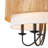 5-light Rattan Candelabra Pendant Light with Diffuser