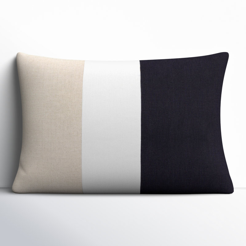 Coussin lombaire rectangulaire 100% lin Hegg, Polyester / Bourre en polyester