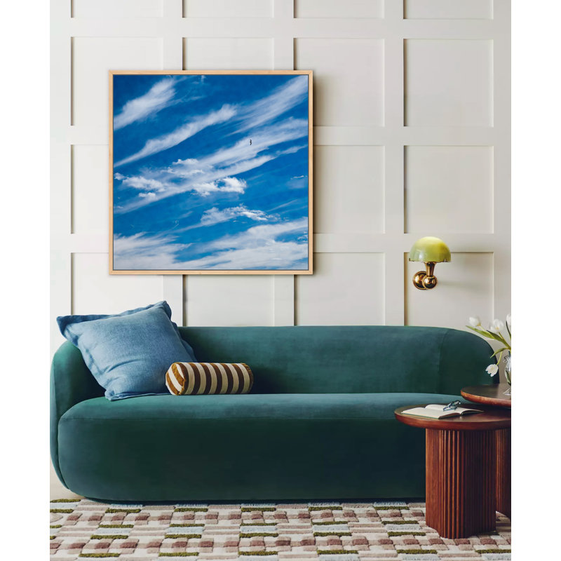Ciel haut en bleu, H 30 po x l 30 po, Noir