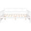 White Full Size Daybed With Secure Support Legs, Design, Multi-Purpose For Bedroom & Living Room, Extra Storage Feature In White, Robust Structure, For Facility