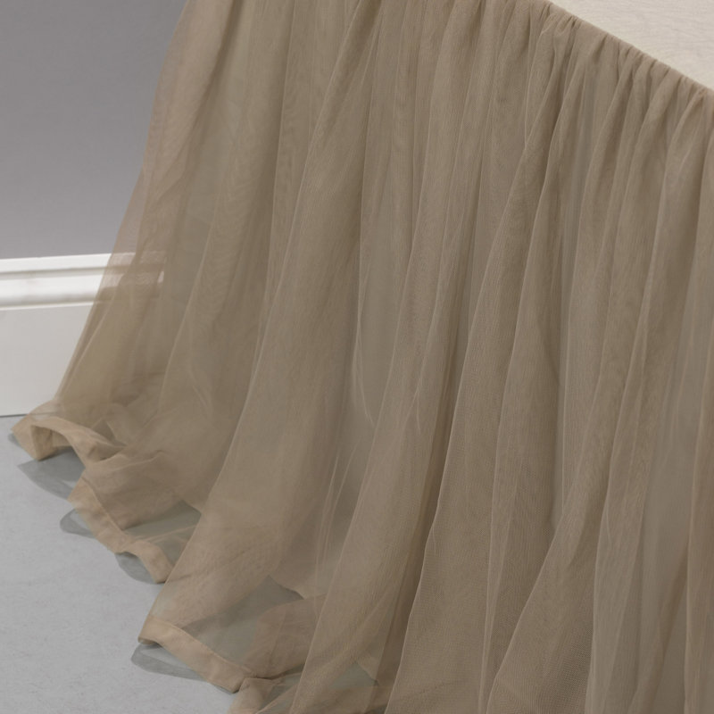Whisper Tailored Bed Skirt, Queen, Sable