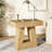 2-Tier Narrow Side Table with Trapezoid Base