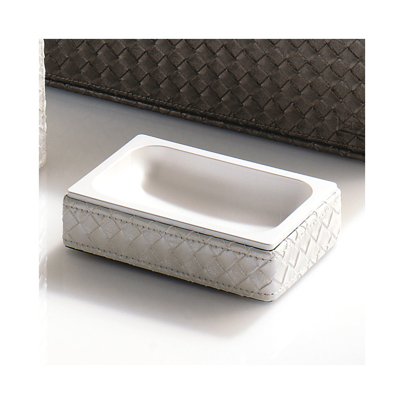 Dukes Soap Dish, White Pearl